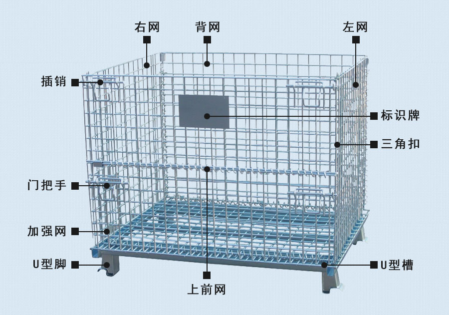 仓储笼分解图