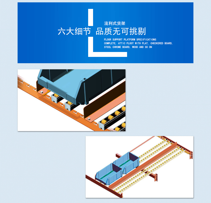 流利式货架 细节1